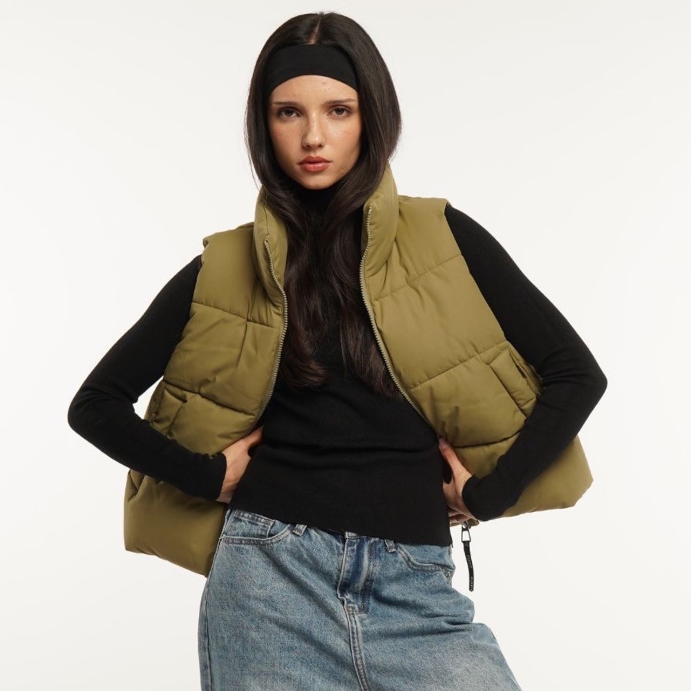 Mondetta Olive Puffer Vest